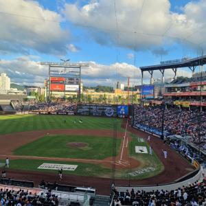 볼파크 214 1열 뷰 입니다