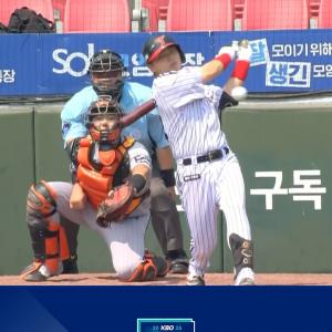 4번 타자 김성우의 3타점 맹활약‼️(06.18. 한화:LG)